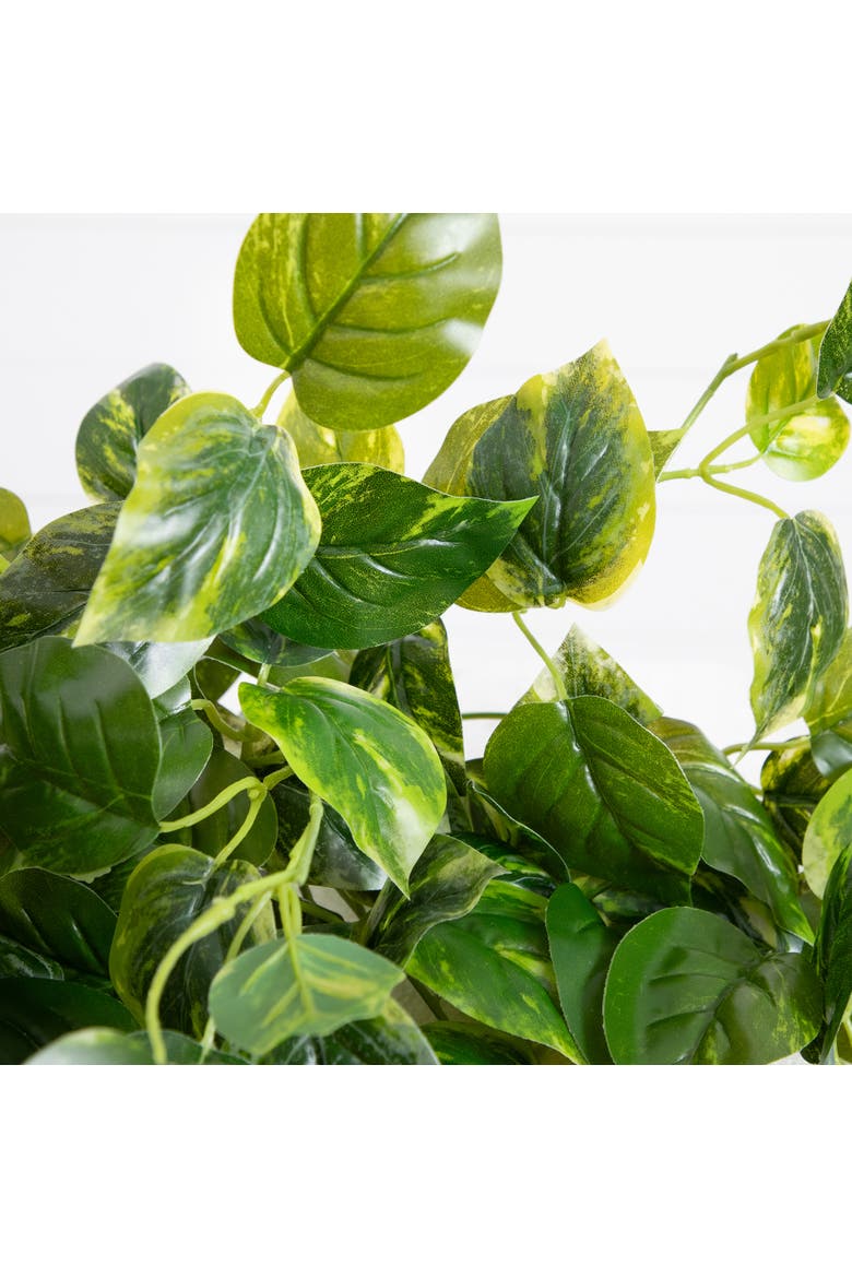 36-in UV Resistant Artificial Pothos Hanging Plant (Indoor/Outdoor) - Set of 2, Alternate, color, Green