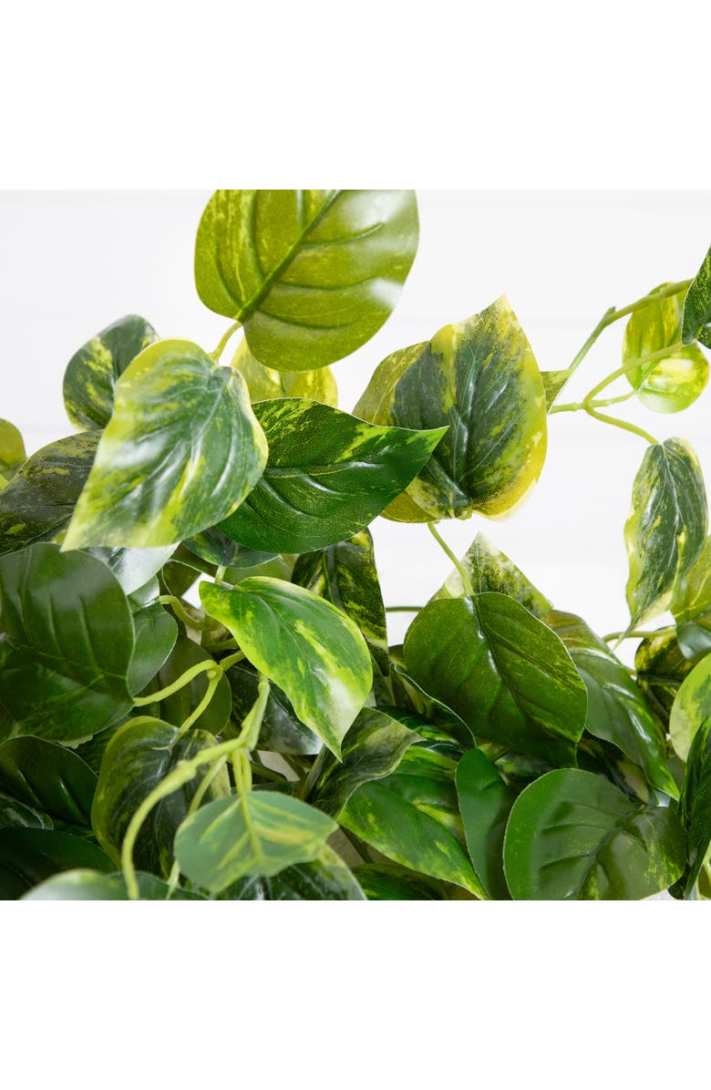 NEARLY NATURAL 36-in UV Resistant Artificial Pothos Hanging Plant (Indoor/Outdoor) - Set of 2, Alternate, color, Green