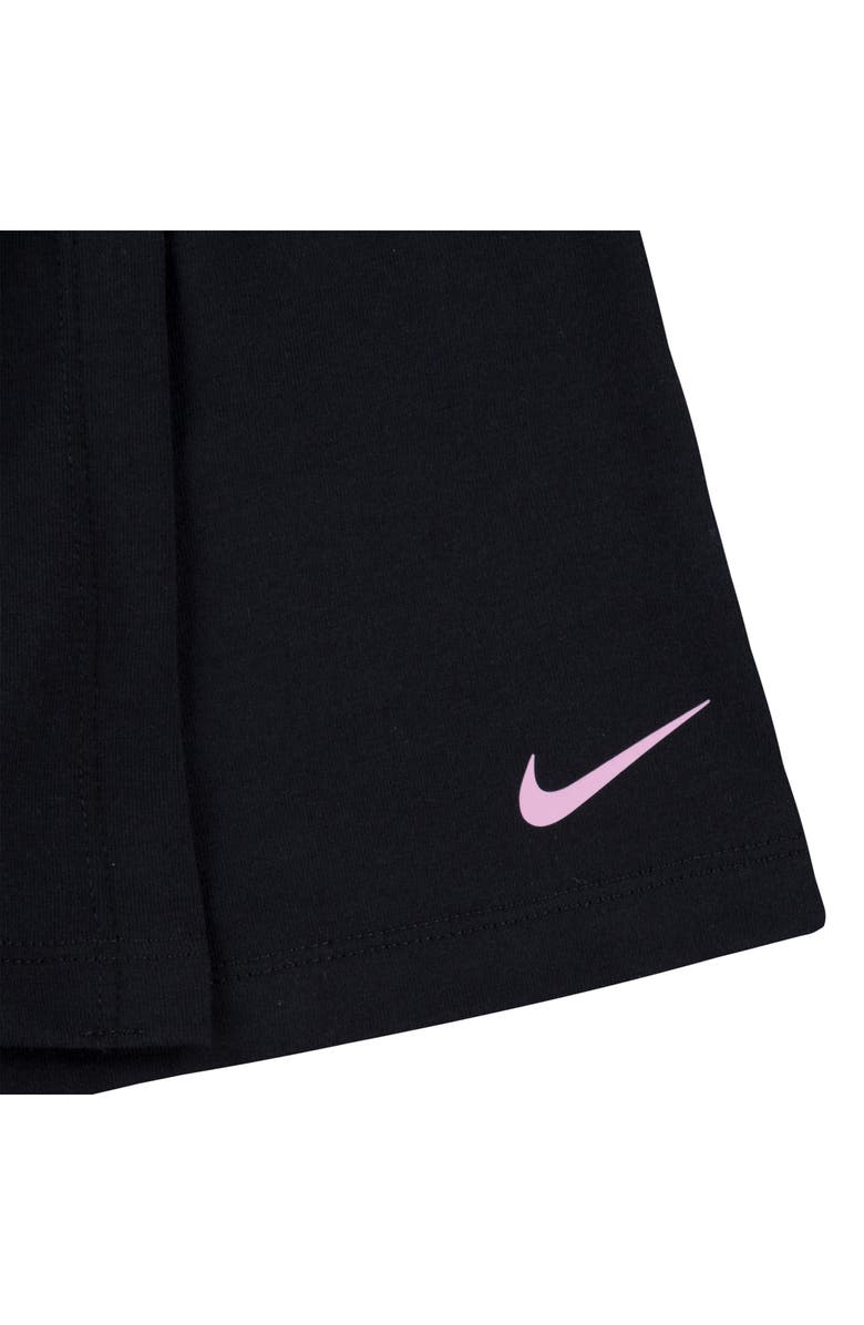 Nike Kids' Swoosh Graphic T-Shirt & Skort Set, Alternate, color, Black