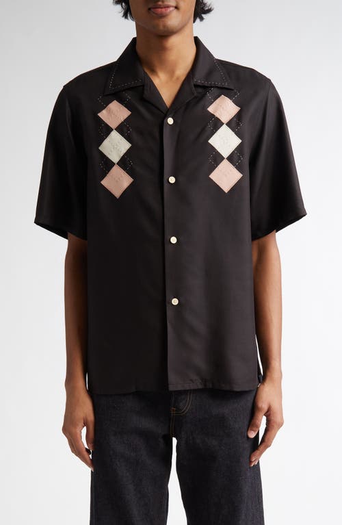 VISVIM Keesey Silk Camp Shirt in Black 