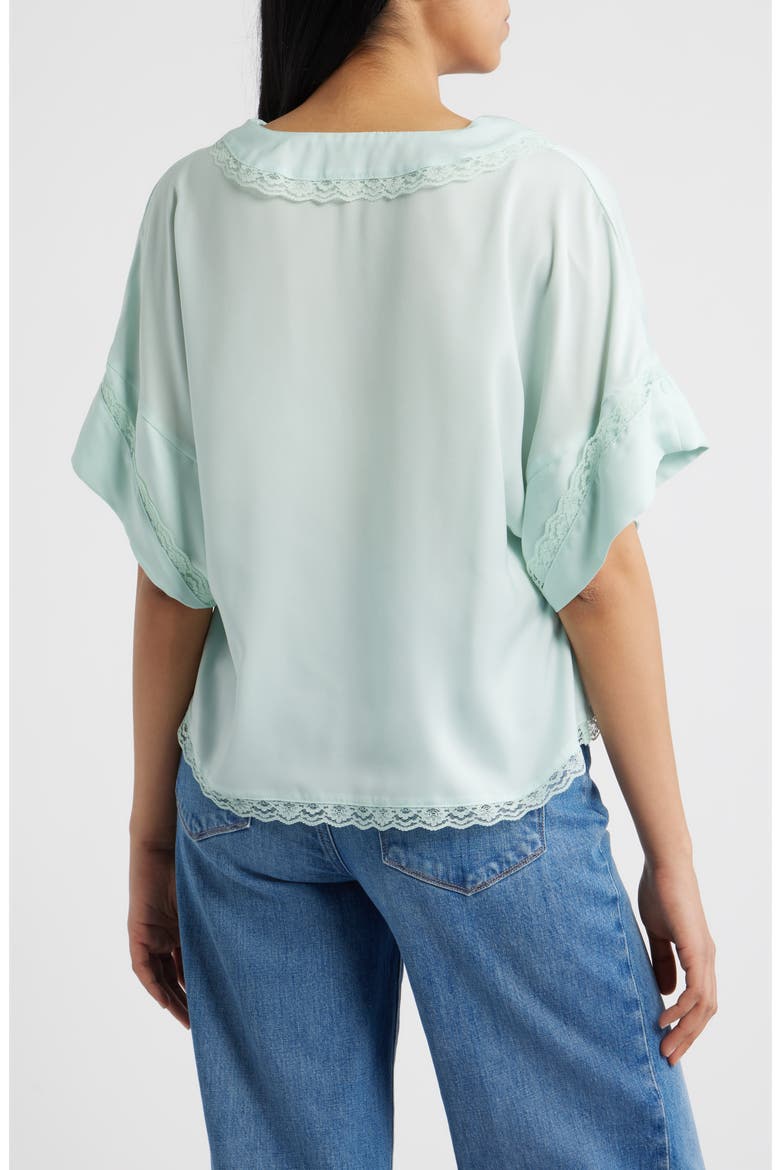 Lace Trim Dolman Sleeve Top, Alternate, color, MORNING MIST
