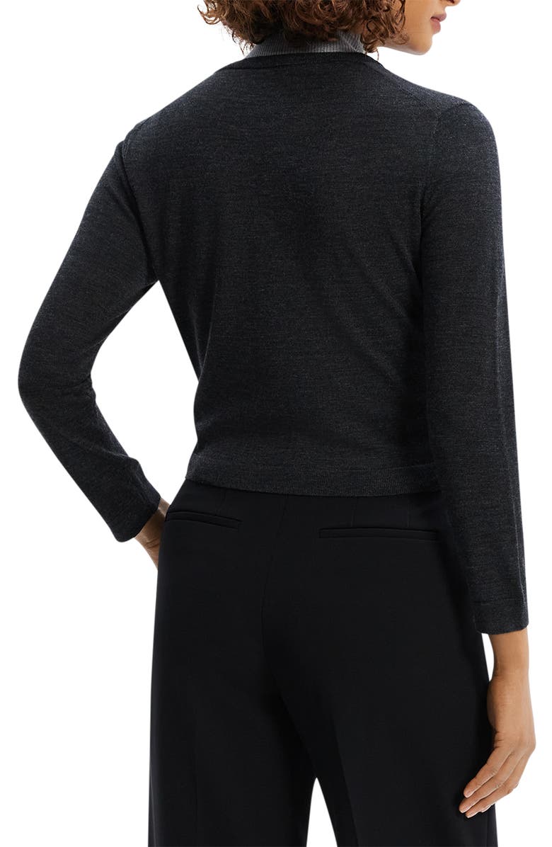 Theory Regal Wool Crop Cardigan, Alternate, color,