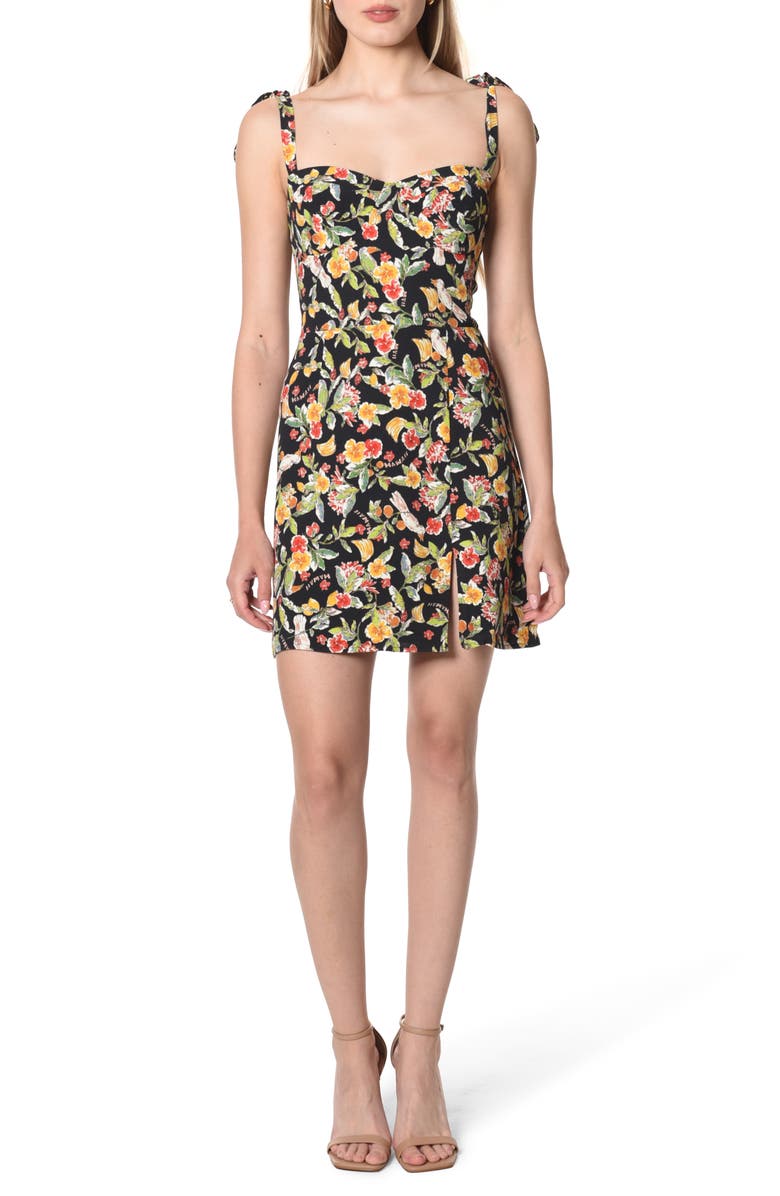 WAYF Malibu Tie Strap Dress, Main, color, 