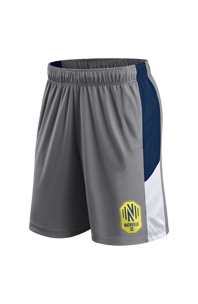 FANATICS Men's Fanatics Branded Gray Nashville SC Team Shorts, Alternate, color, 