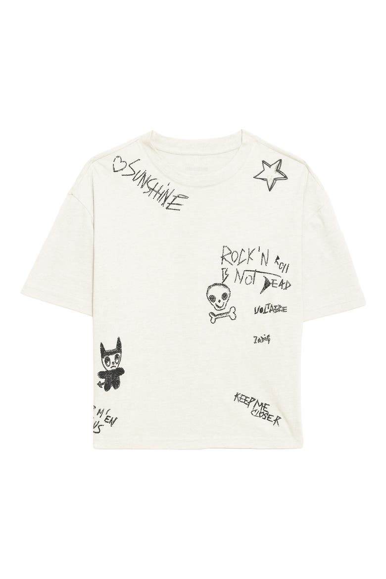 Taida Graphic Boxy T-Shirt, Alternate, color, GRIS CHINE CLAI