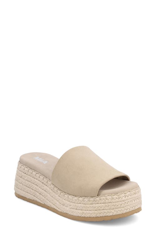 Mia Freyja Platform Wedge Sandal In Sand