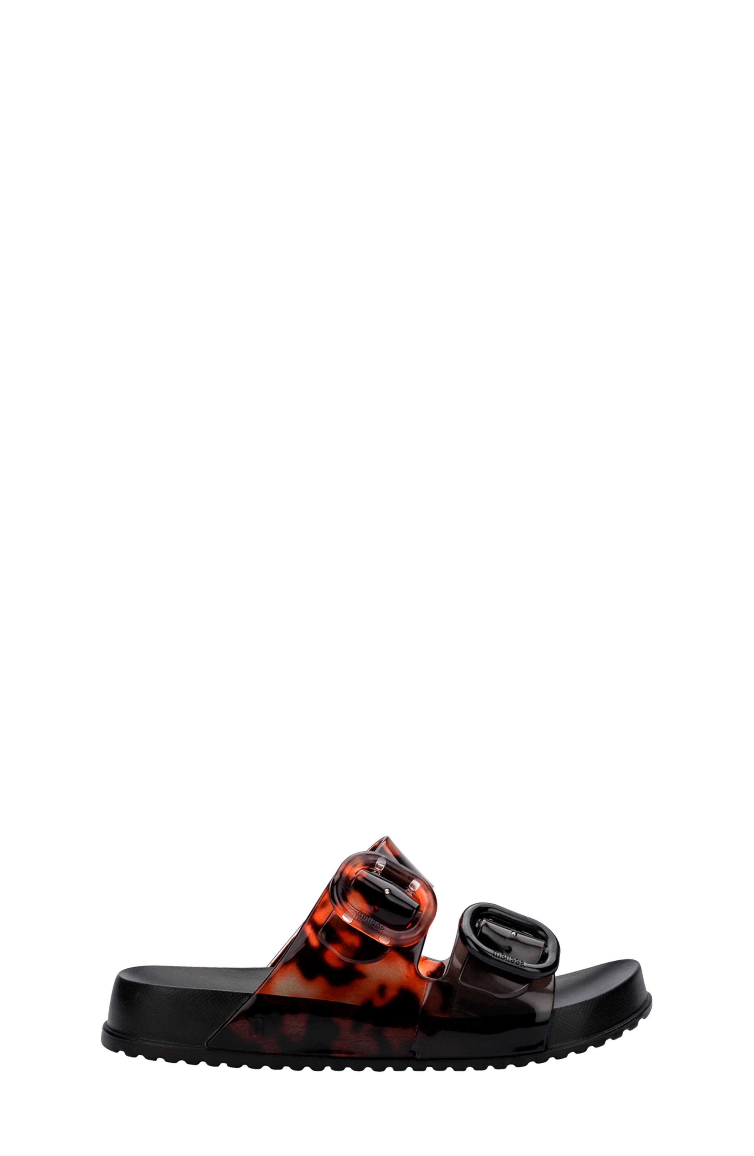 Mini Melissa Kids' Mini Cozy Slide Sandal, Alternate, color, Black