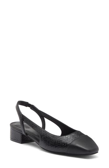Nordstrom Rack Blaire Slingback Pump In Black Snake
