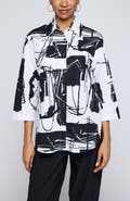 LUUKAA Elowen Printed Poplin Shirt