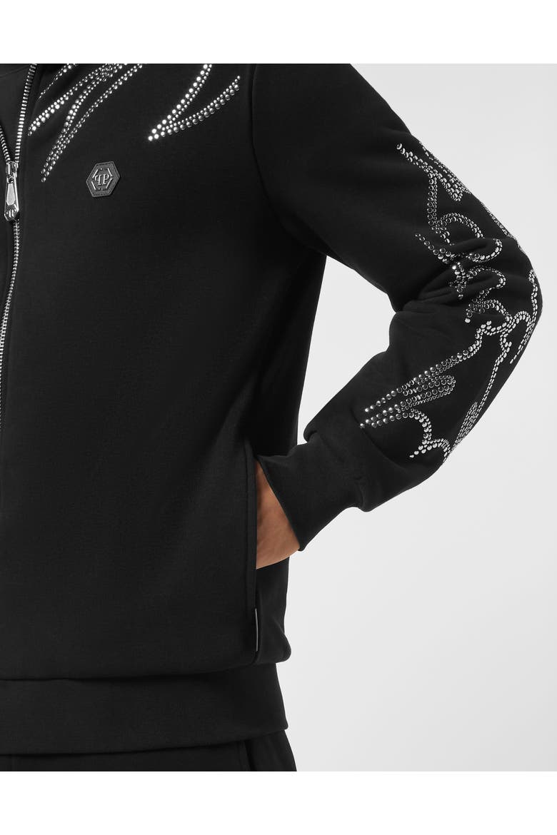 Tracksuit Jacket Texas Studs Men, Alternate, color, black