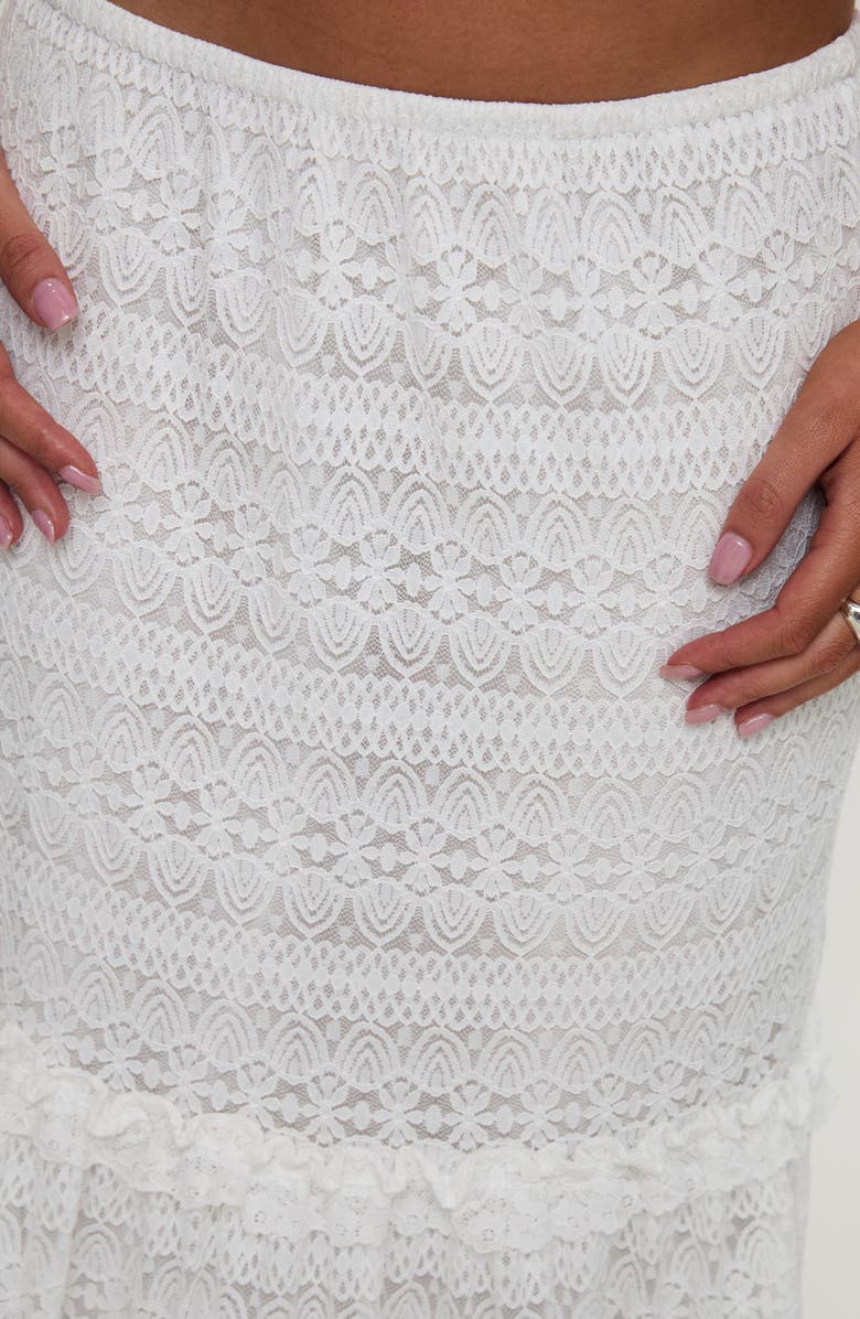Princess Polly Buttacupe Lace Maxi Skirt, Alternate, color, White