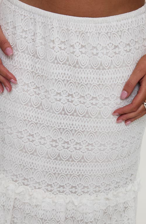 Princess Polly Buttacupe Lace Maxi Skirt In White
