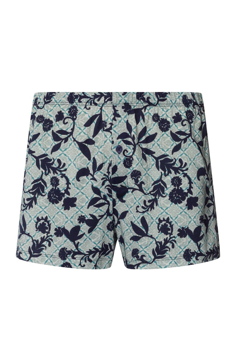 Hanro Cotton Sporty Cotton Boxer, Main, color, Moonshine Tiles