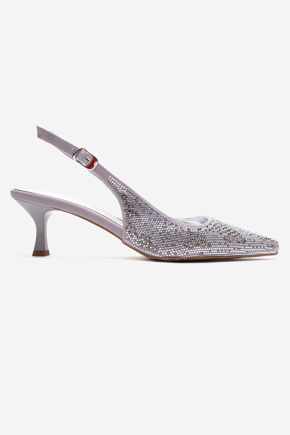 Prologue Shoes Nella Embellished Slingback Pointed Toe Pump, Alternate, color, Silver