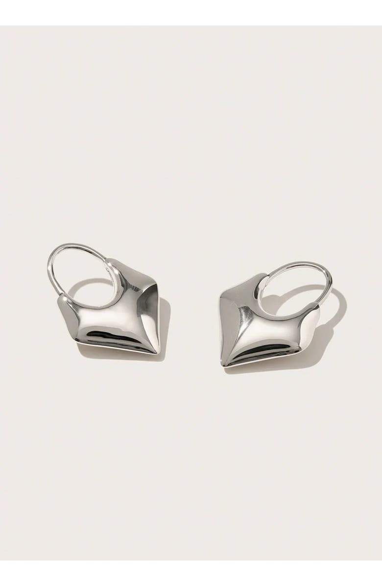 Otiumberg Small Kite Earrings, Main, color, Silver