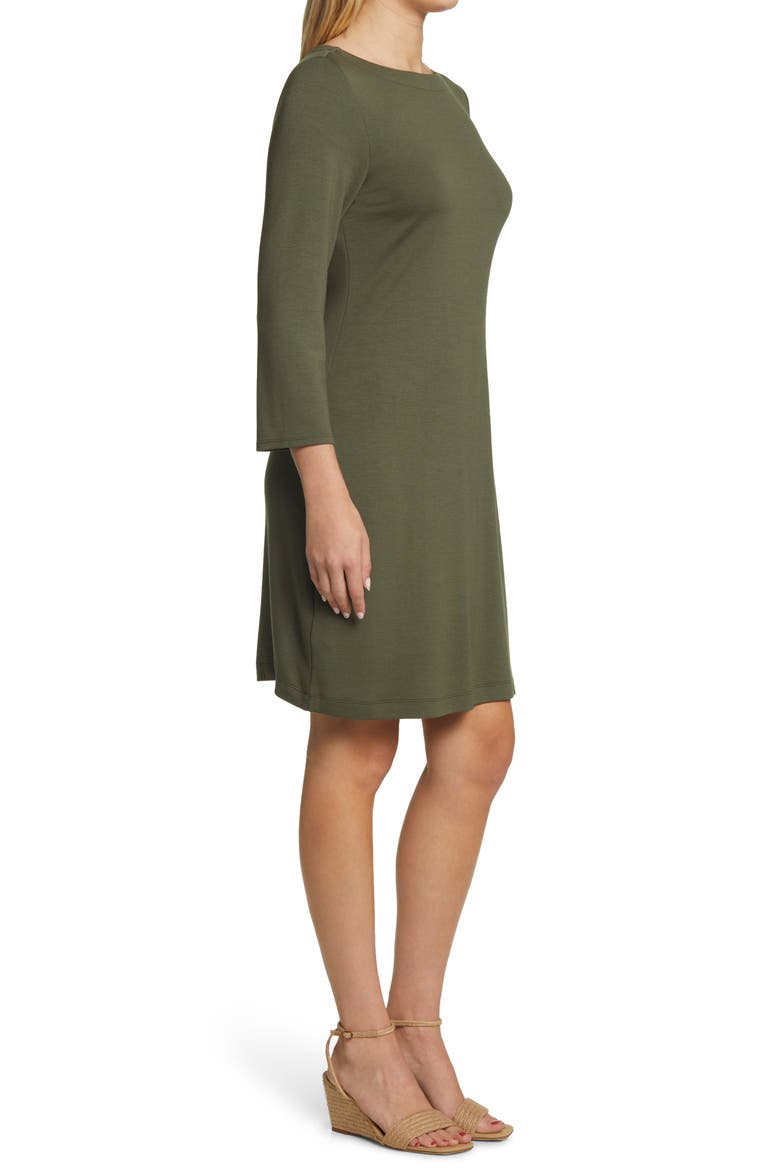 Darcy Three-Quarter Sleeve Minidress, Alternate, color, BANANA LEAVES