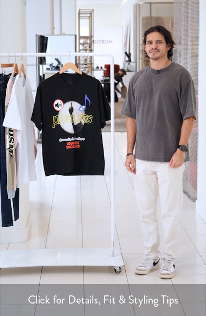 Loud Music Cotton Graphic T-Shirt, sales video thumbnail