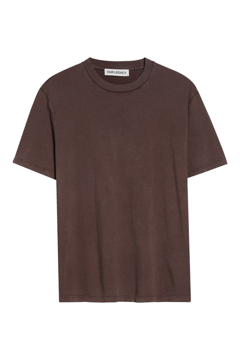 Box Cotton T-Shirt, Alternate, color, WORN BROWN LEGACY JERSEY