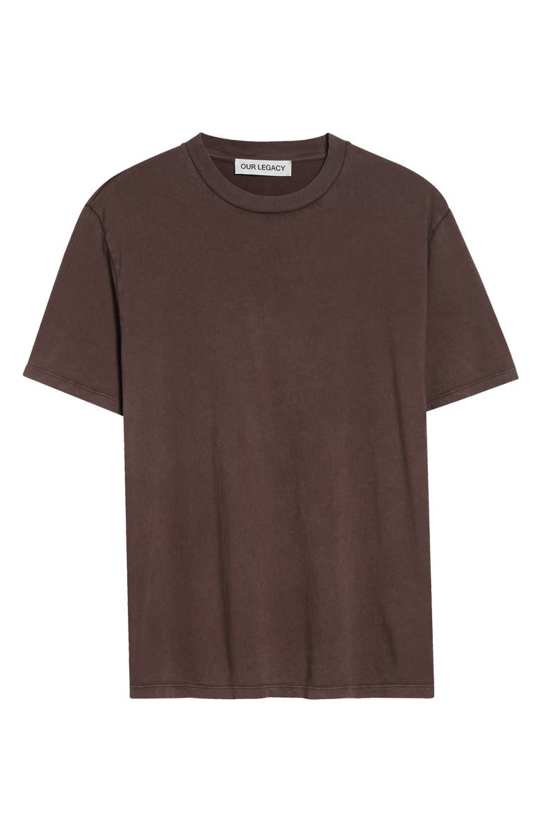 OUR LEGACY Box Cotton T-Shirt, Main, color, Worn Brown Legacy Jersey