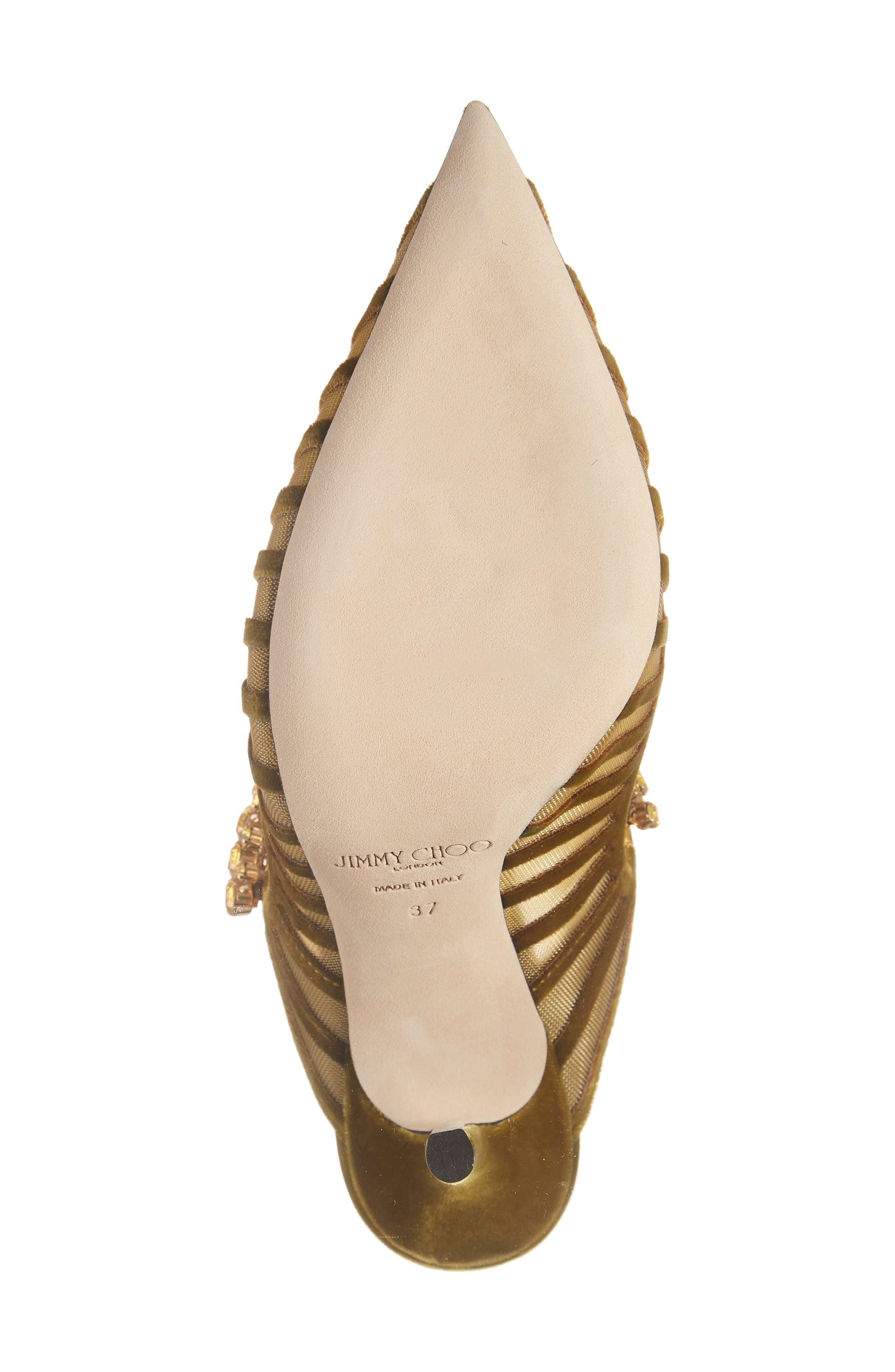 Jimmy Choo Bing Crystal Embellished Pointed Toe Mule Pump, Alternate, color, 