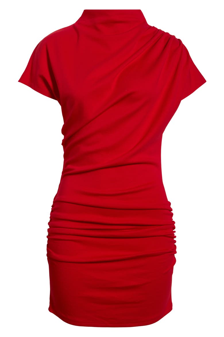 Archer Pleated Minidress, Alternate, color, RED