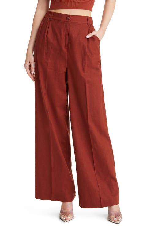 Linen Blend Trousers
