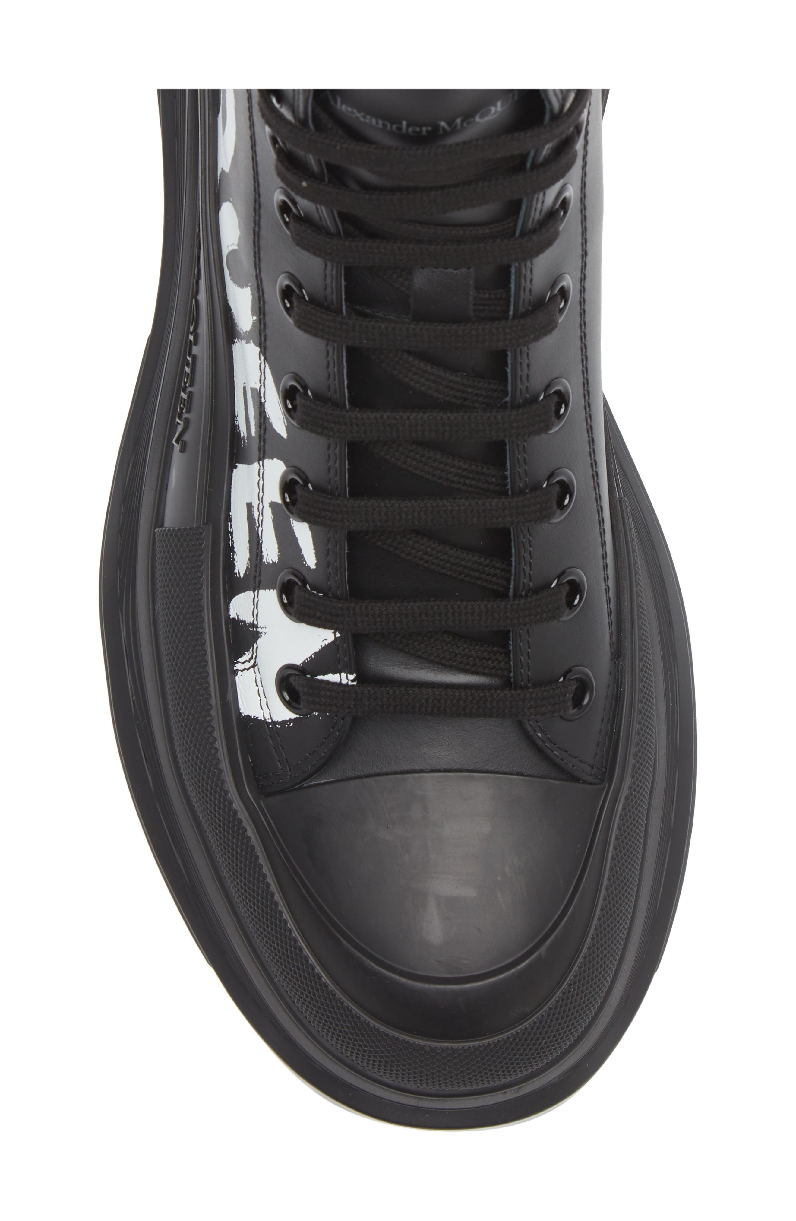 McQueen Tread Slick Grafitti High Top Sneaker, Alternate, color, 