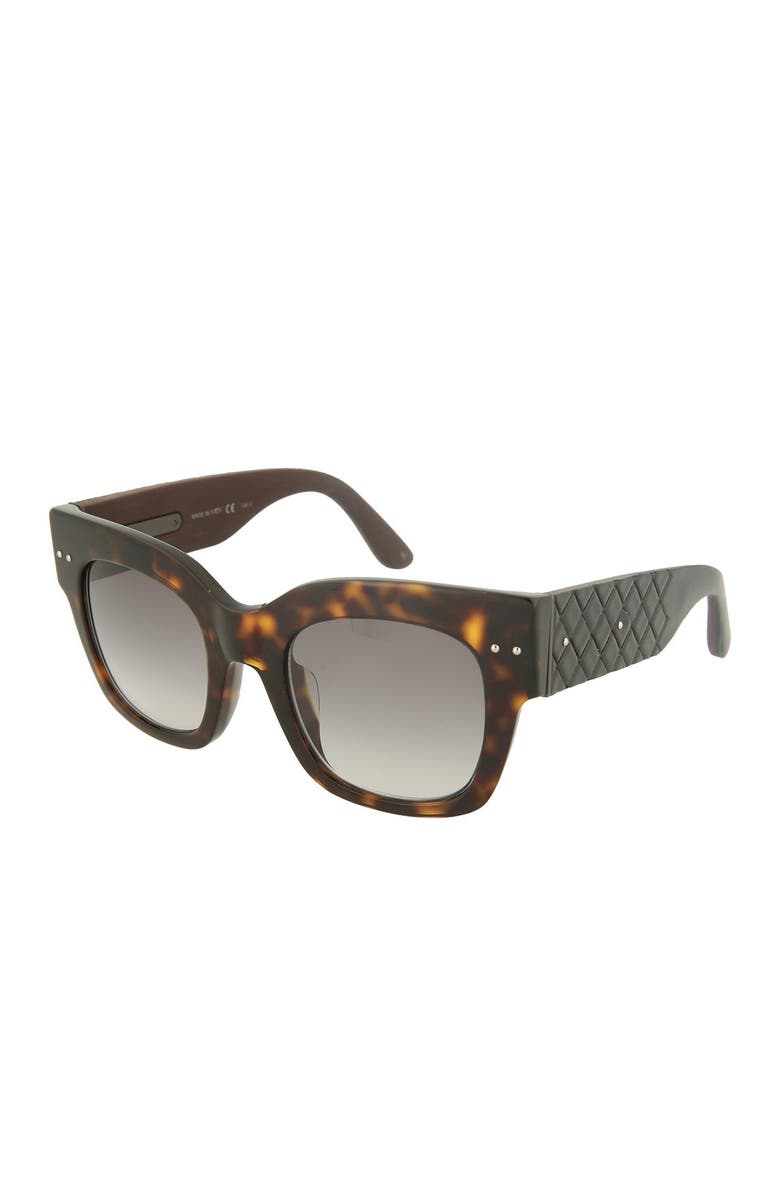Bottega Veneta 49mm Core Oversized Square Sunglasses, Alternate, color,