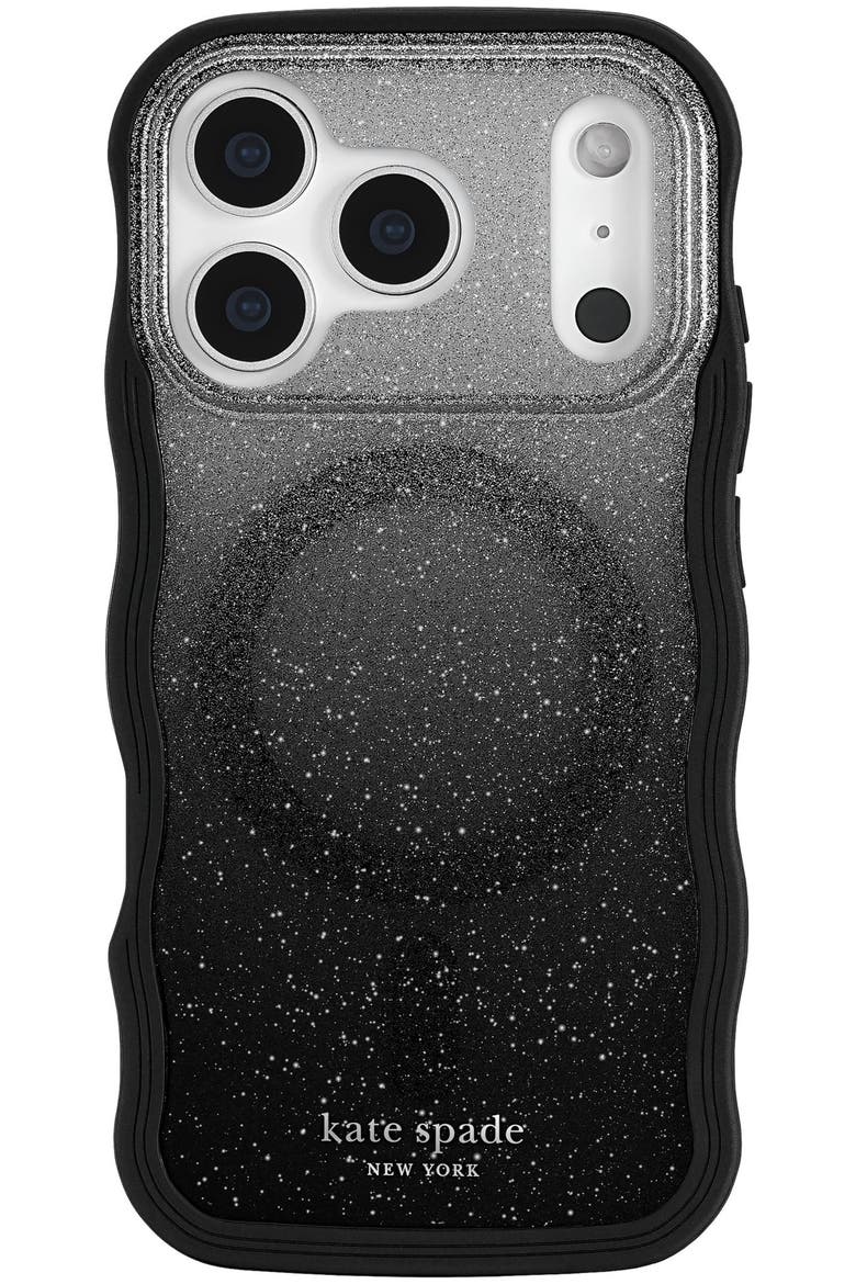 Wavy MagSafe Case for Apple iPhone 17 Pro, Alternate, color, BLACK