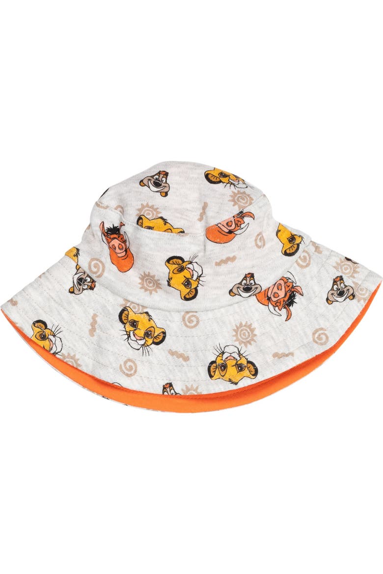 Nightmare Before Christmas Jack Skellington 2-Piece Romper and Bucket Hat Set, Alternate, color, Oatmeal Heather