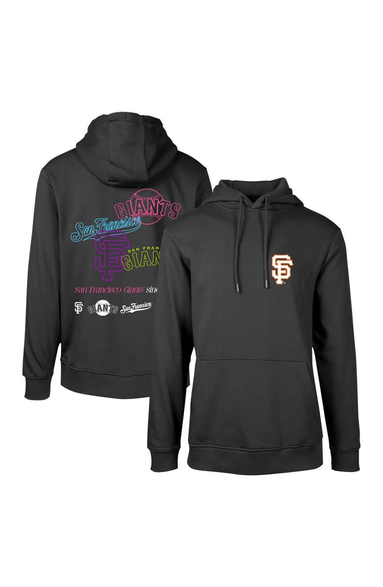 LEVELWEAR Men's Levelwear Black San Francisco Giants Podium Vintage Pullover Hoodie, Main, color, Black