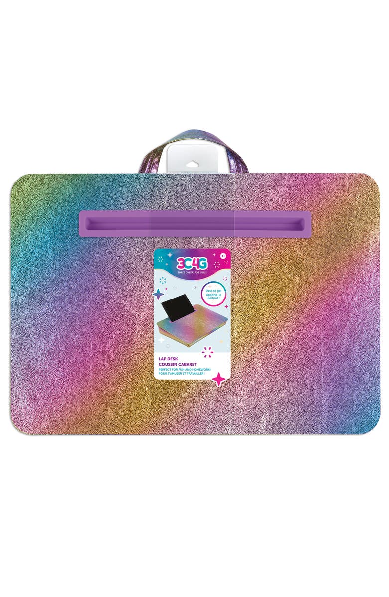 Three Cheers For Girls Cosmic Rainbow Lap Desk, Main, color, Multicolored