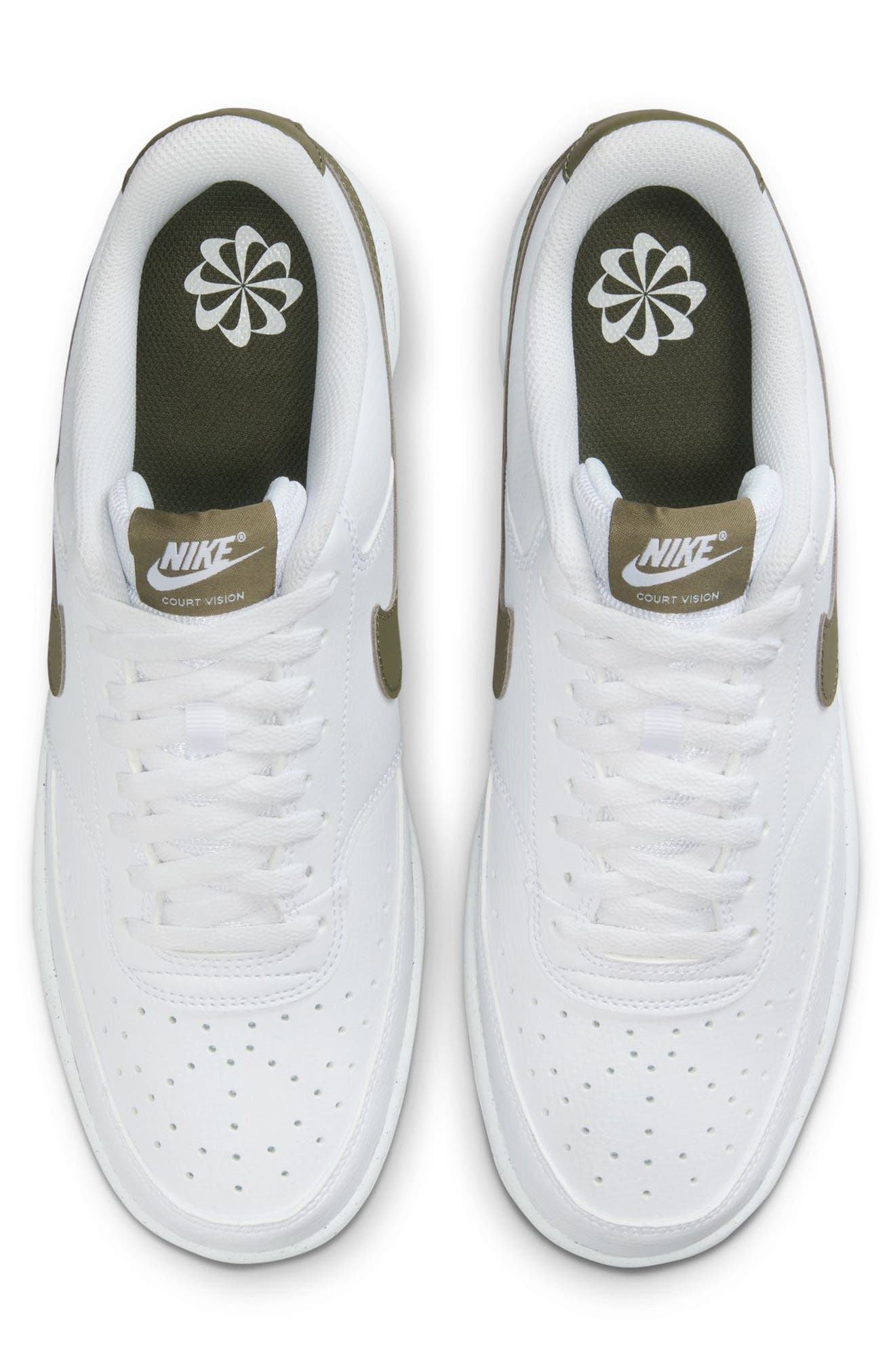 Nike Court Vision Next Nature Sneaker, Alternate, color, White/ Medium Olive