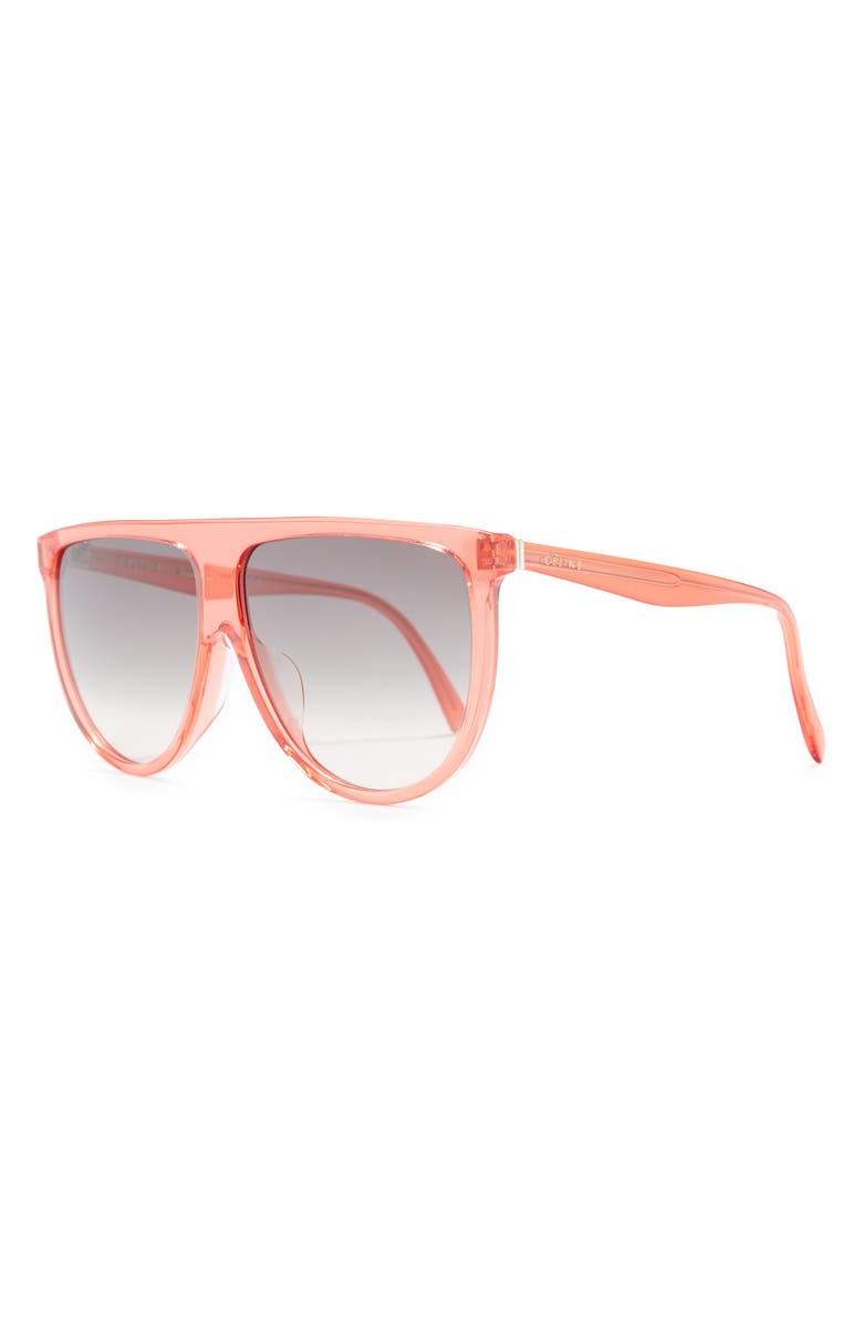 CELINE 62mm Flat Top Sunglasses, Alternate, color,