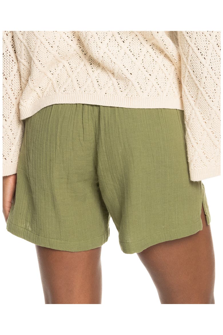 Over the Sun Cotton Shorts, Alternate, color, LODEN GREEN