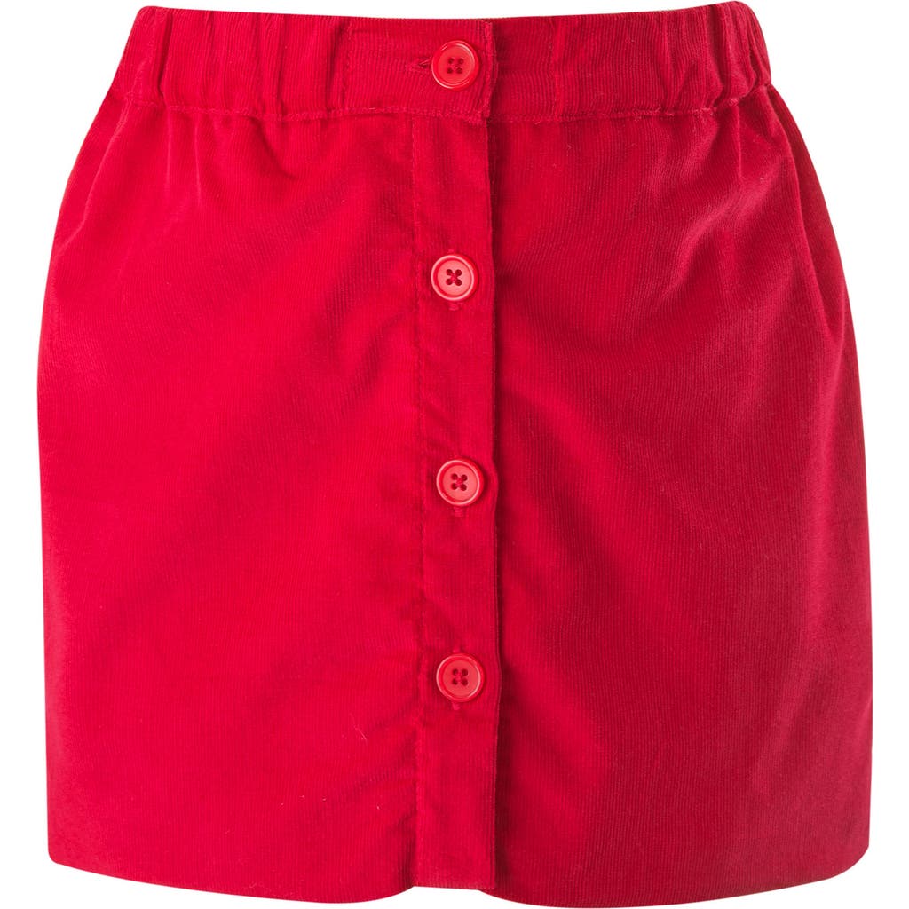 Shop Rachel Riley Button-front Skirt In Red