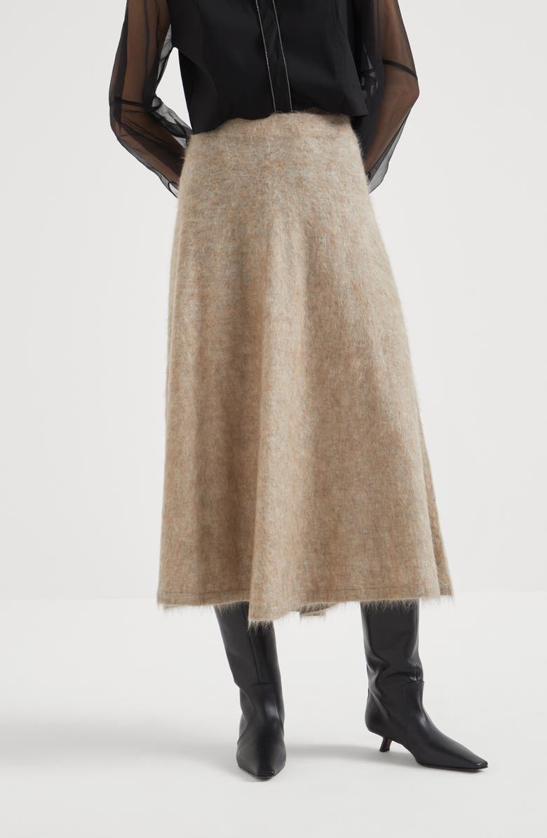 Brunello Cucinelli Knitted skirt, Alternate, color, 
