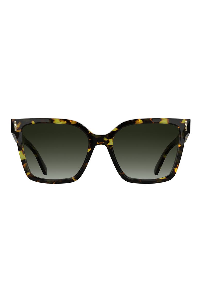 Roseau 55mm Modified Rectangular Sunglasses, Main, color, DARK HAVANA