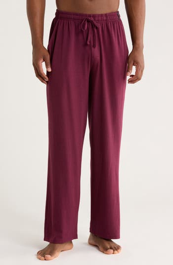 Tahari Ultimate Comfort Sleep Pants In Burgundy