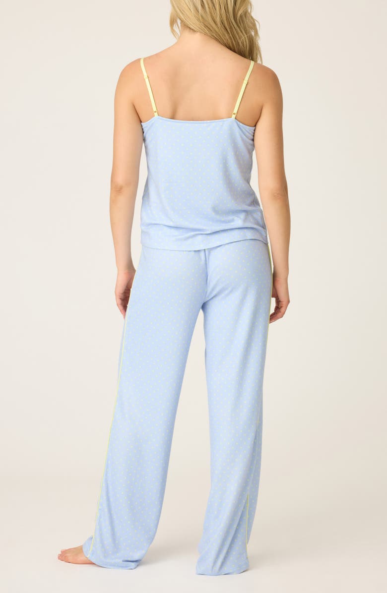 PJ Salvage Beautiful Life Jersey Pajamas, Alternate, color, Periwinkle