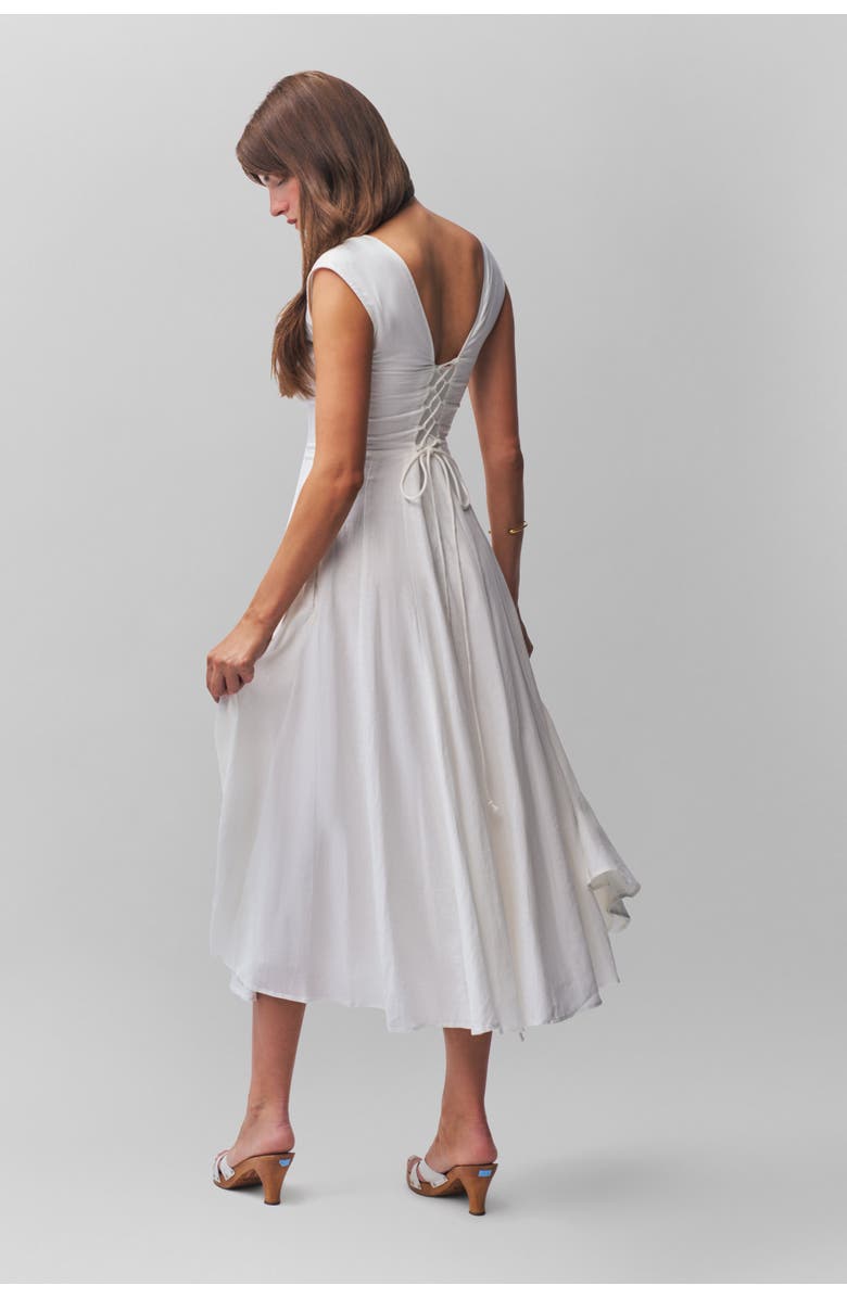 Guizio Leila Linen Dress, Alternate, color, 