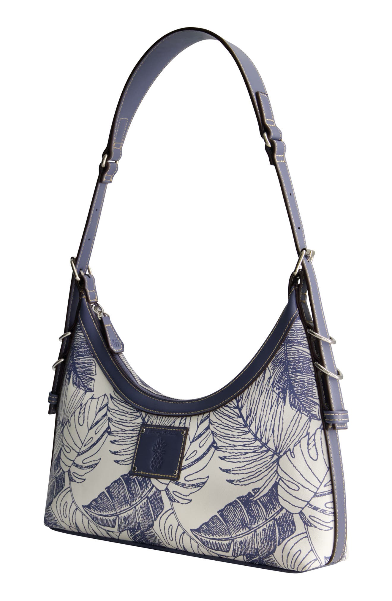 Tommy Bahama Debossed Logo Hobo Bag, Alternate, color, 