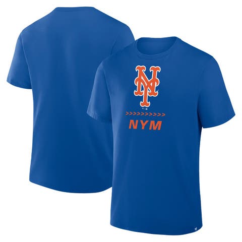Men's Fanatics Royal New York Mets Clubhouse Legacy Side Swipe T-Shirt