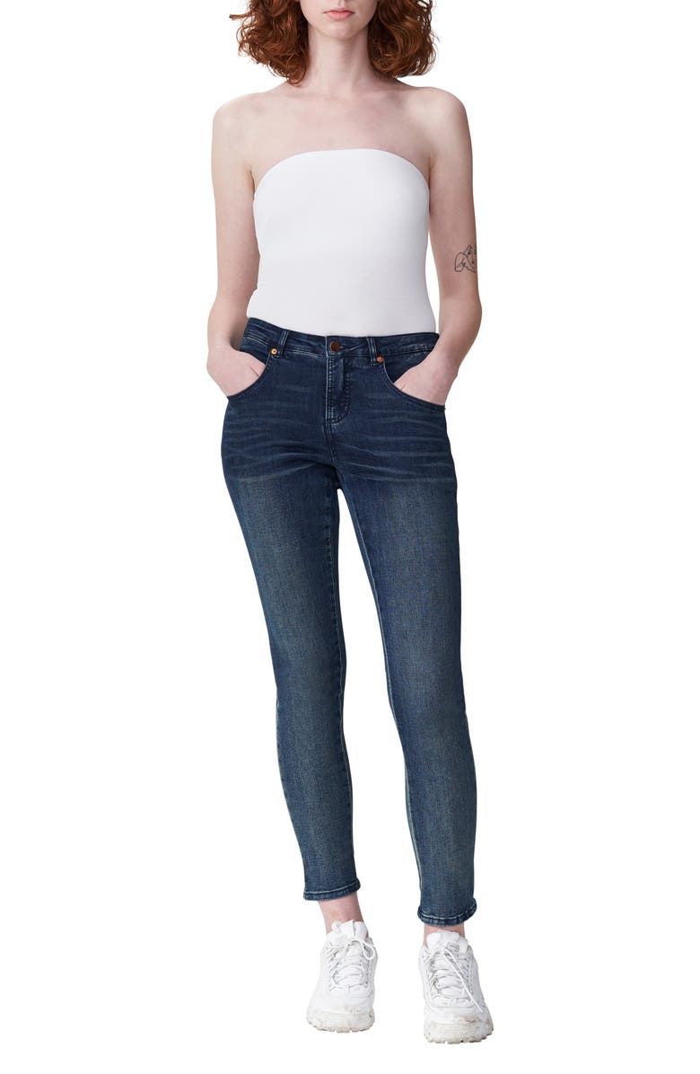 Universal Standard Seine Skinny Jeans, Alternate, color, Distressed Blue