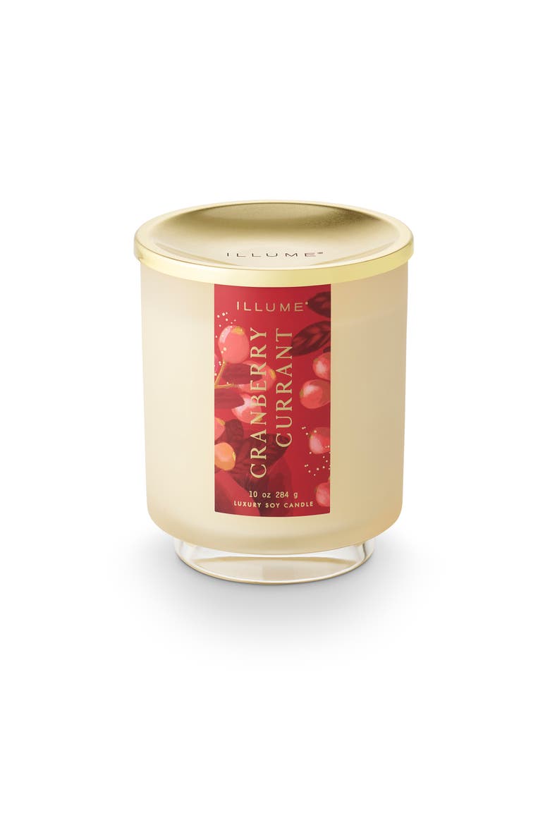 Beautifully Done Seasonal Cranberry Currant Signature Glass, Main, color, Gold
