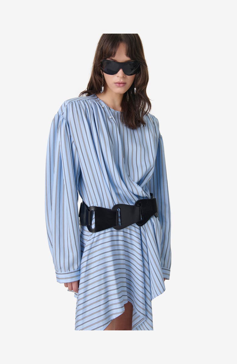 IRO Utenia Long Sleeve Dress, Alternate, color, Blue Left Bank Stripe