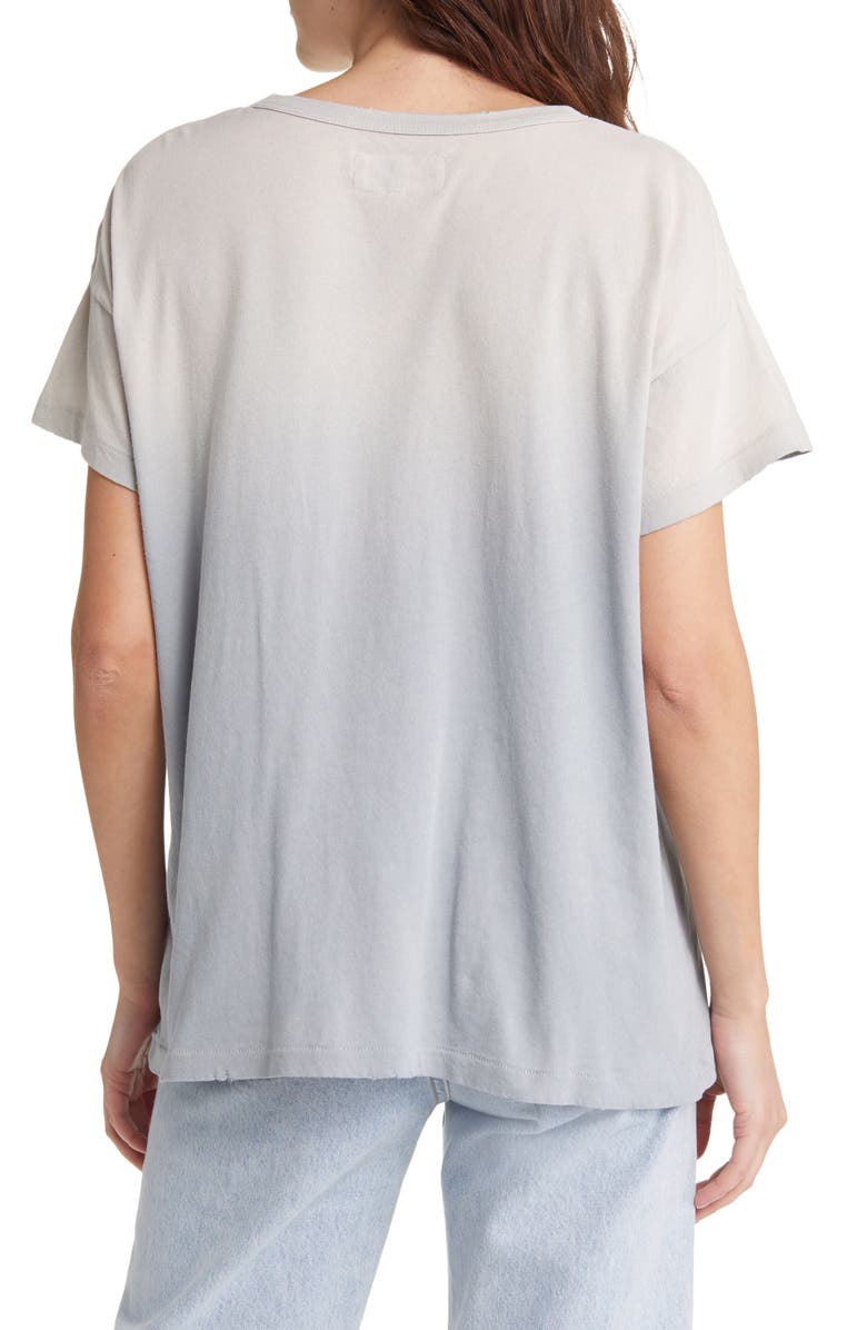 THE GREAT. Hawks Boxy Graphic Cotton Tee, Alternate, color, Double Washed Pastel Blue