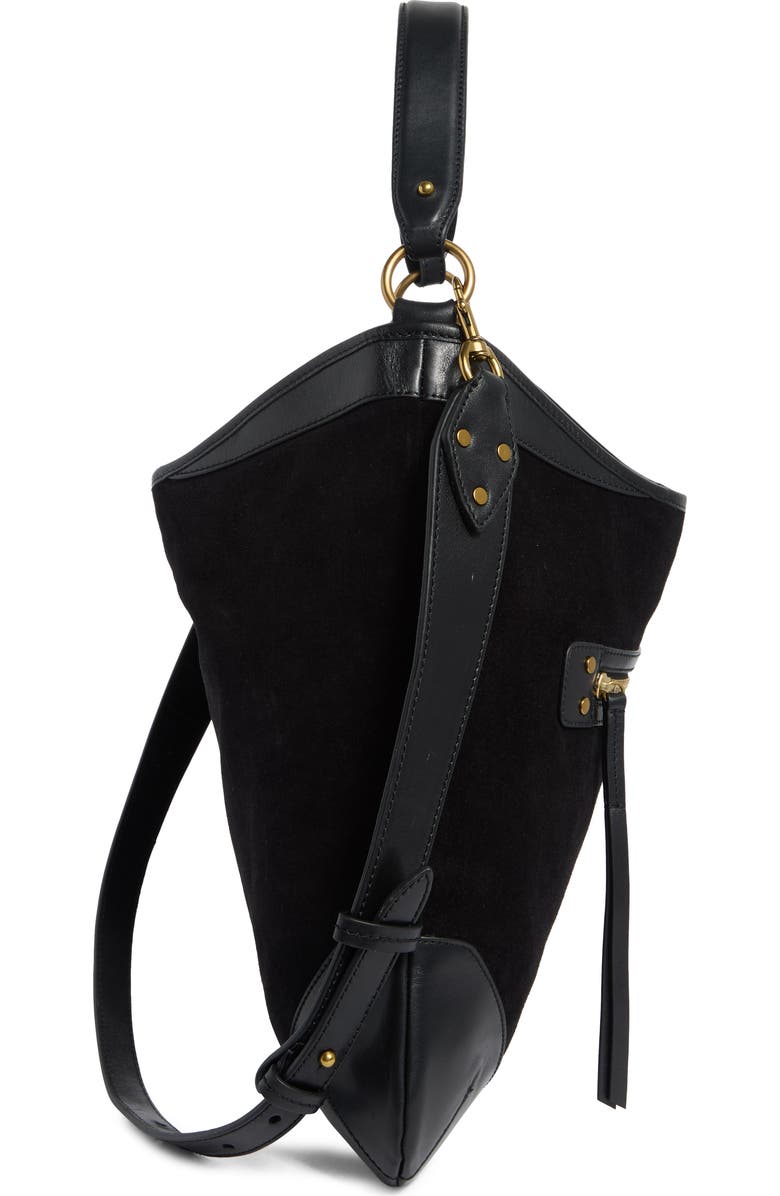 Isabel Marant Botsy Day Suede Hobo Bag, Alternate, color,