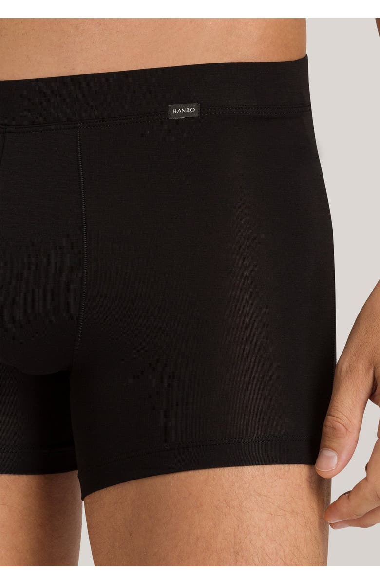 Hanro Natural Function TENCEL<sup>™</sup> and Cotton Boxer Brief, Alternate, color, Deep Black