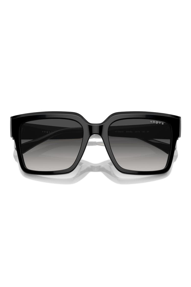 VO5553S 54mm Gradient Square Sunglasses, Alternate, color, BLACK / GREY GRADIENT BLACK